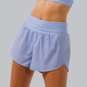 Women's Athletic Shorts in Light Blue
